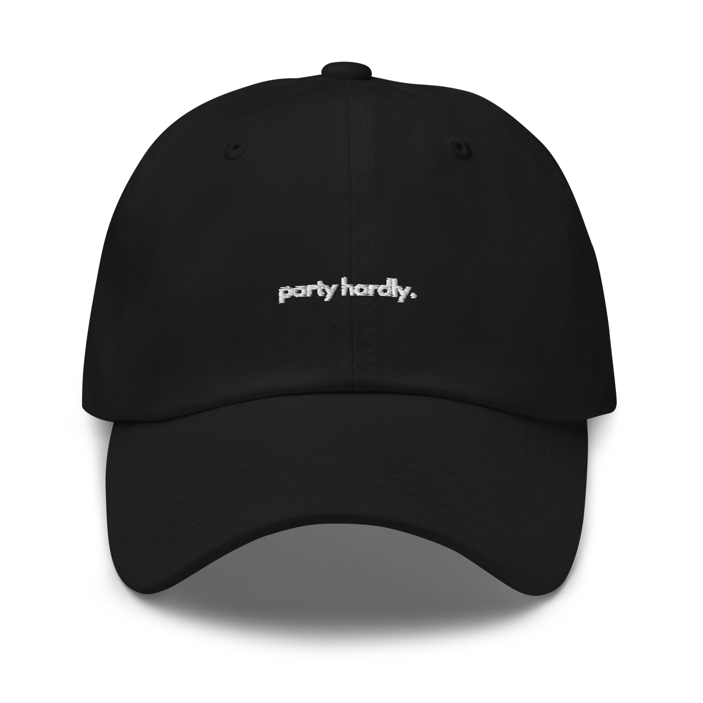 party hardly. // dark classic cap.