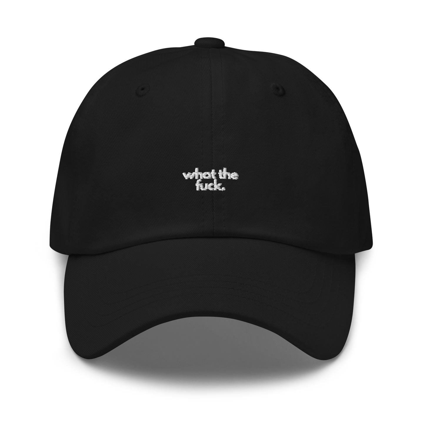 what the fuck. // dark classic cap.