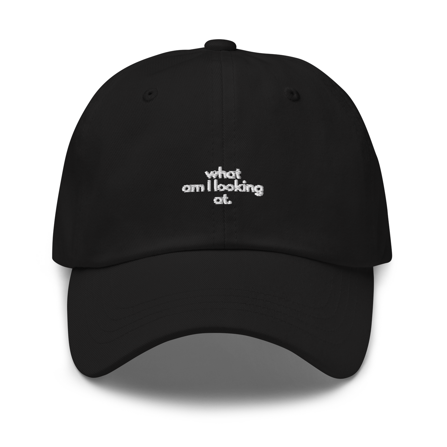 what am I looking at. // dark classic cap.