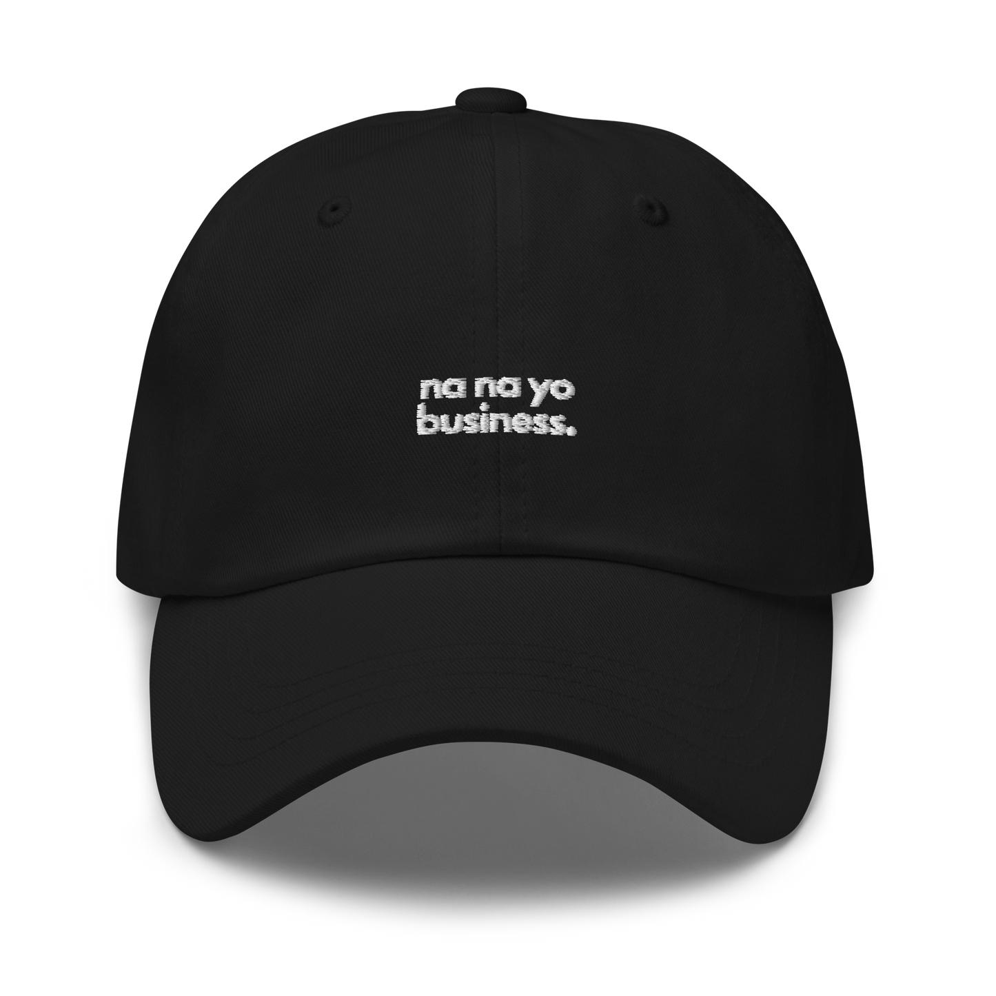 na na yo business. // dark classic cap.