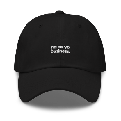 na na yo business. // dark classic cap.