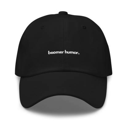 boomer humor. // dark classic cap.