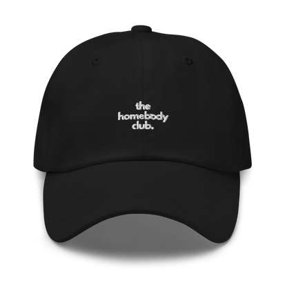 the homebody club. // dark classic cap.