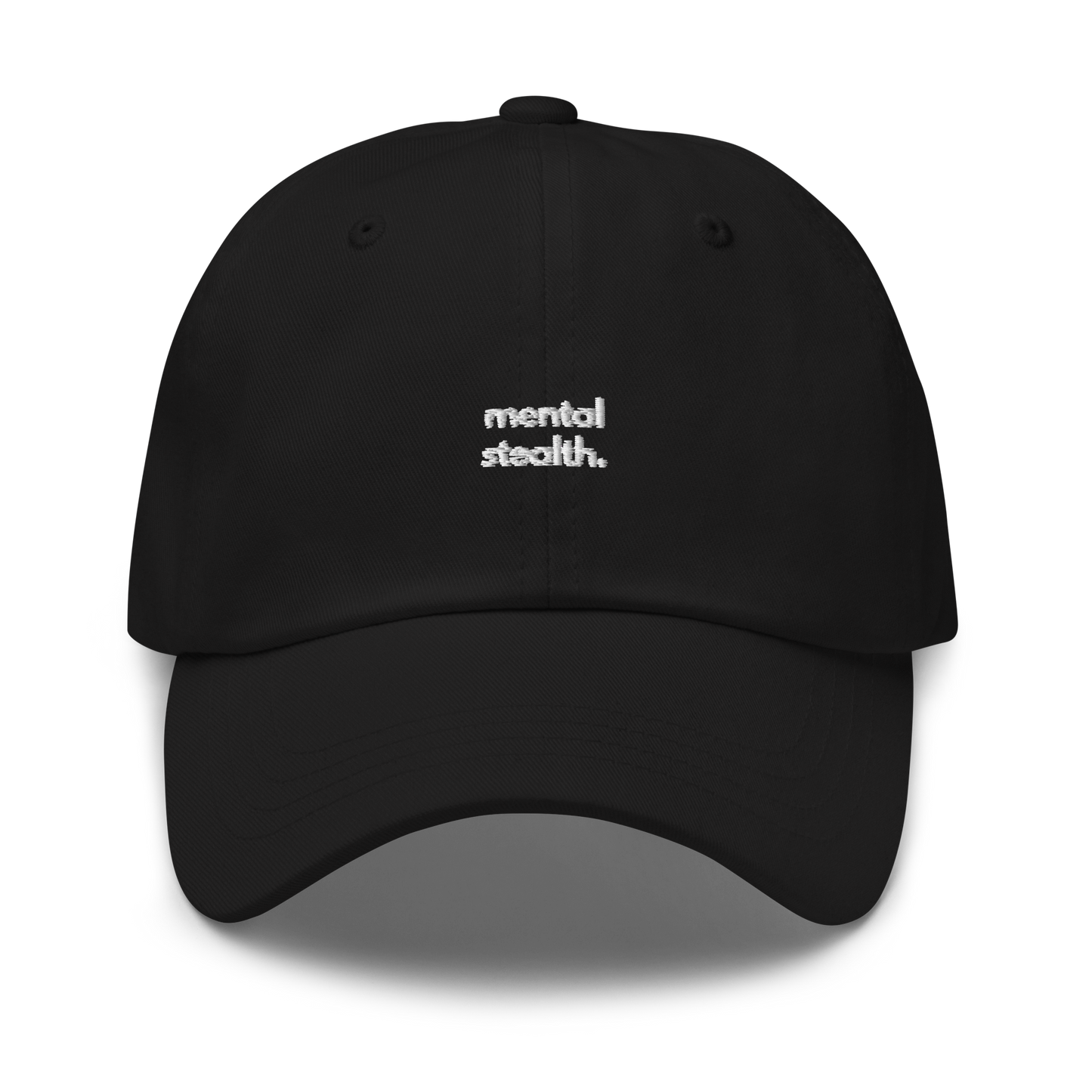 mental stealth. // dark classic cap.