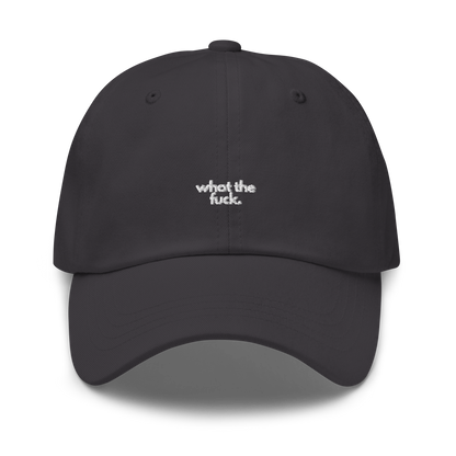 what the fuck. // dark classic cap.