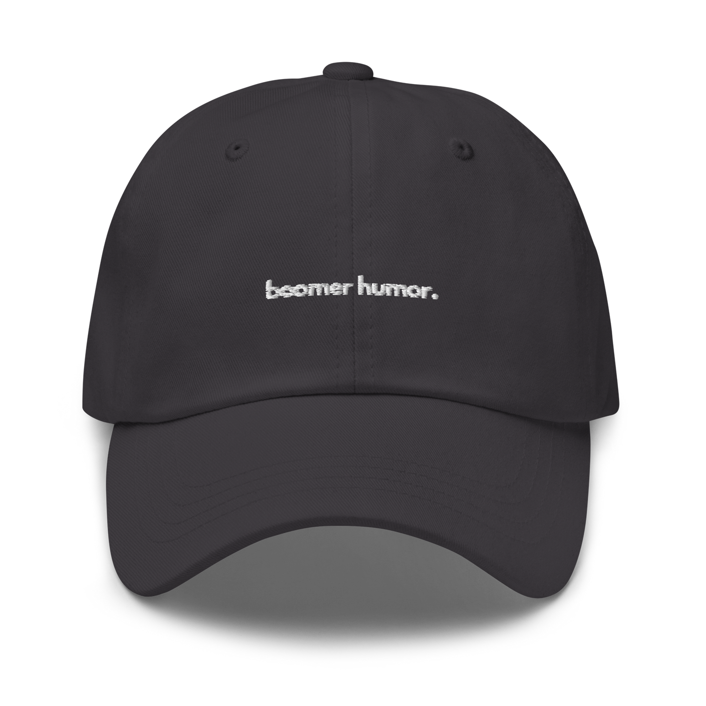 boomer humor. // dark classic cap.