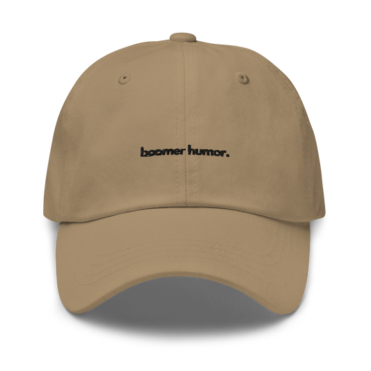 boomer humor. // light classic cap.