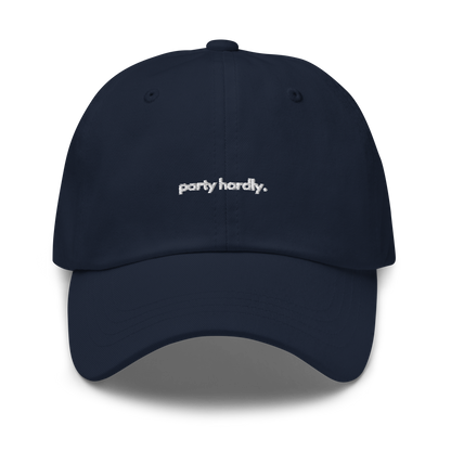 party hardly. // dark classic cap.