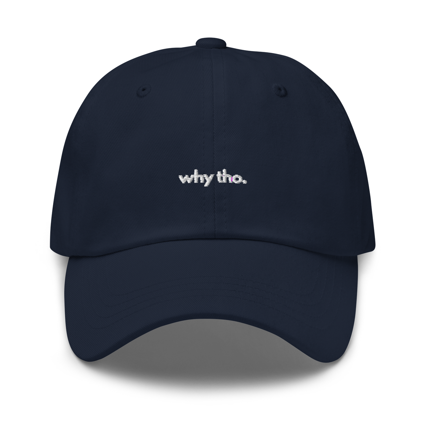 why tho. // dark classic cap.