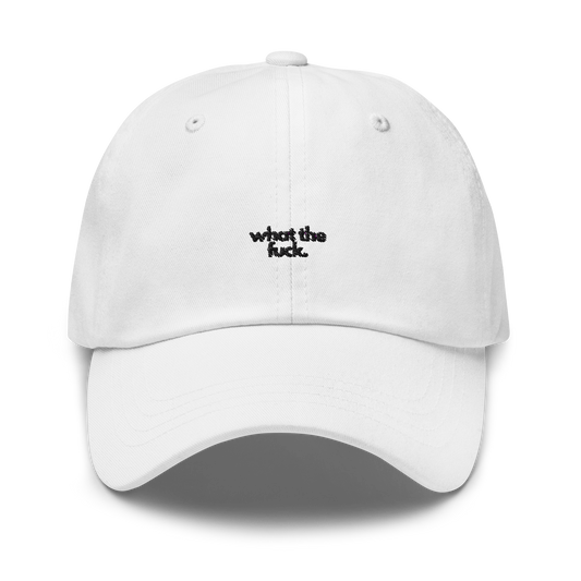 what the fuck. // light classic cap.