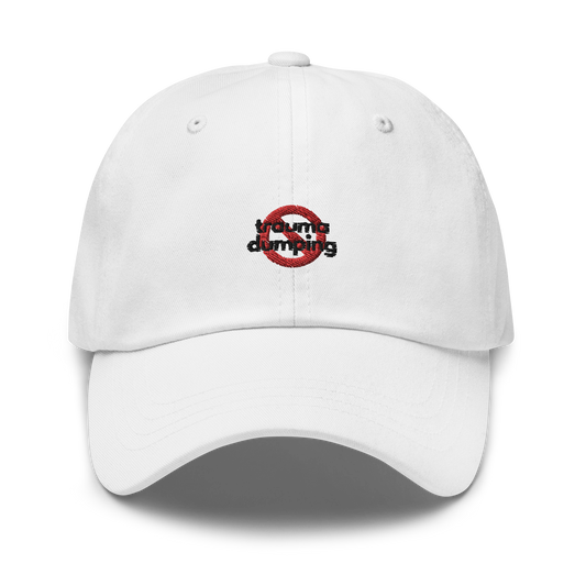 no trauma dumping. // light classic cap.