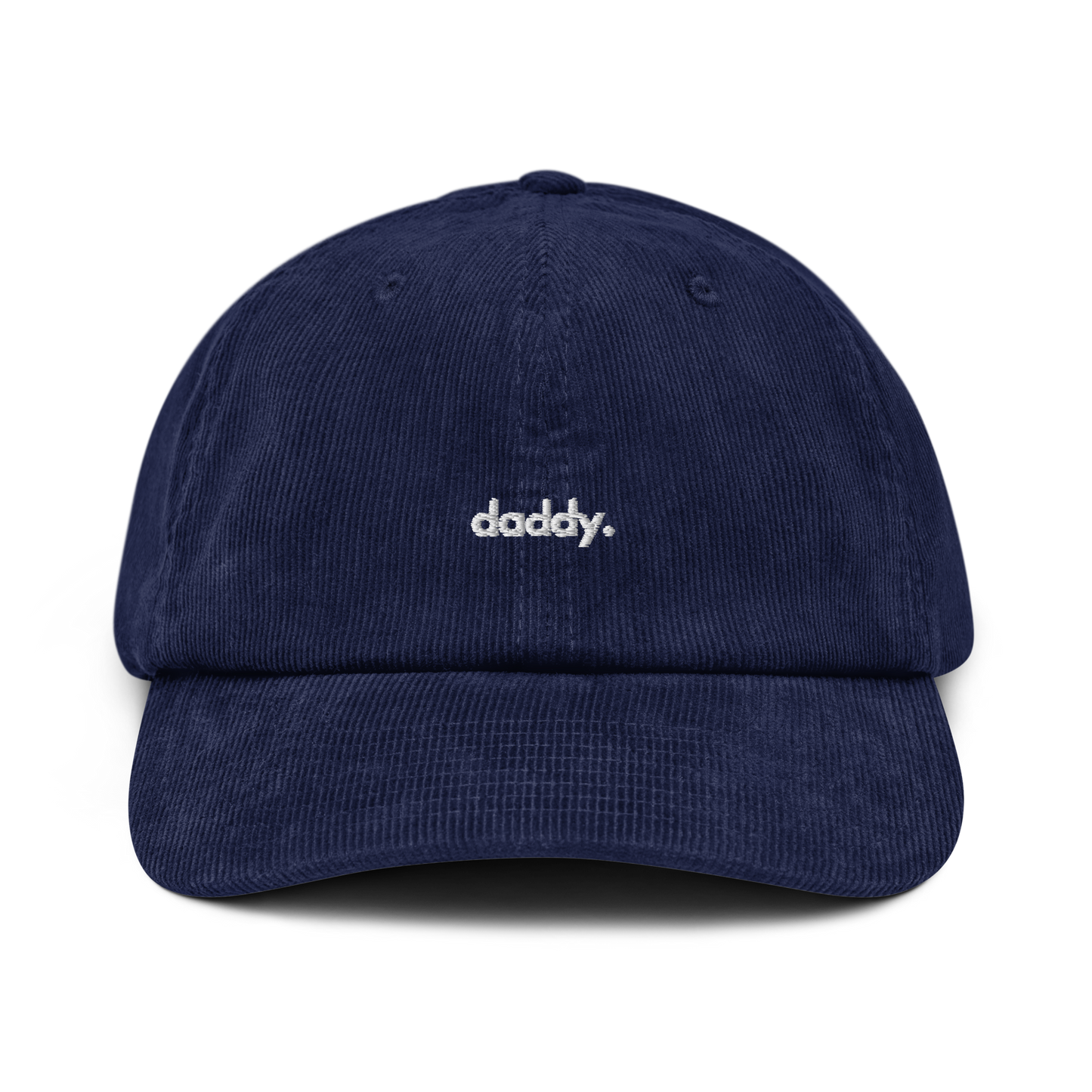 daddy. // corduroy cap.