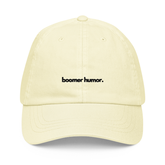 boomer humor. // pastel cap.