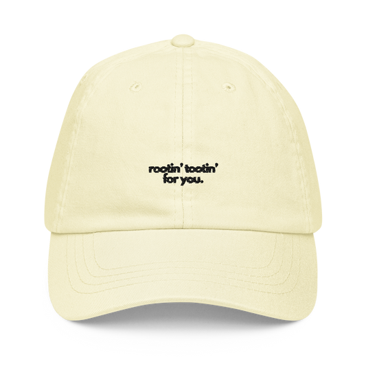 rootin' tootin' for you. // pastel cap.